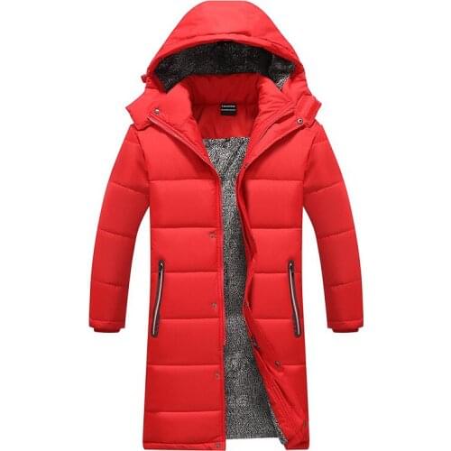 -30 New Winter Men Women Hooded Thick Warm Parkas Coat Fur Collar Windproof Casual X-long Unisex Clothes Jacket Coat