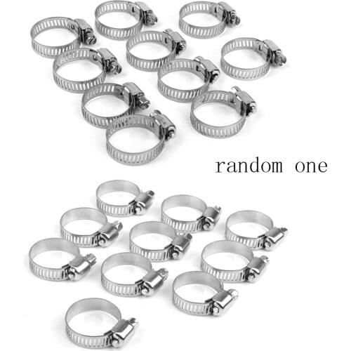40Pcs Adjustable Fuel Petrol Pipe Hose Clips Stainless Spring Clamp 8-25mm