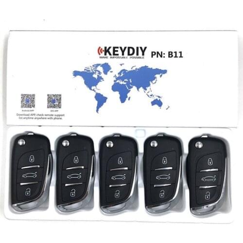 5PCS KEYDIY Universal KD Remotes B-Series for KD900 KD900+ URG200+ KD-X2 B11-2 B11-3