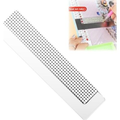 5D Diamond Painting Ruler Stainless Steel Blank Grids Round Full Drill Kit Tools NK-Shopping