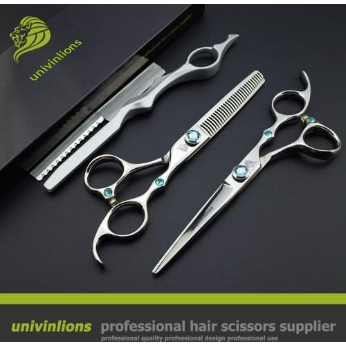 6" professional hair dressing scissors high quality japan barber scissors hair scissors pinking coiffure hair cutting shears set