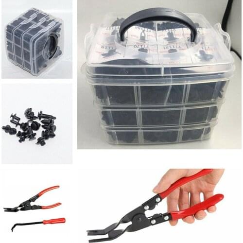 620Pcs Assorted Car Body Push Retainer Pin Rivet Fasteners Trim Moulding Clip Expansion Screws Kit with Removal Tool Screwdriver