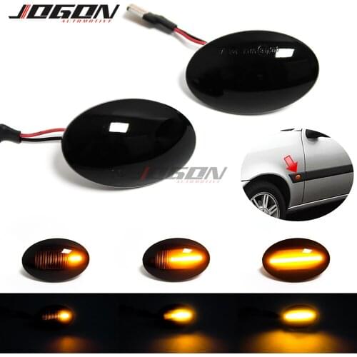Car LED Side Marker Sequential Blinker Lamp For Ford Fiesta MK3 4 KA Mondeo Transit Tourneo For Mazda 121 Turn Signal Light