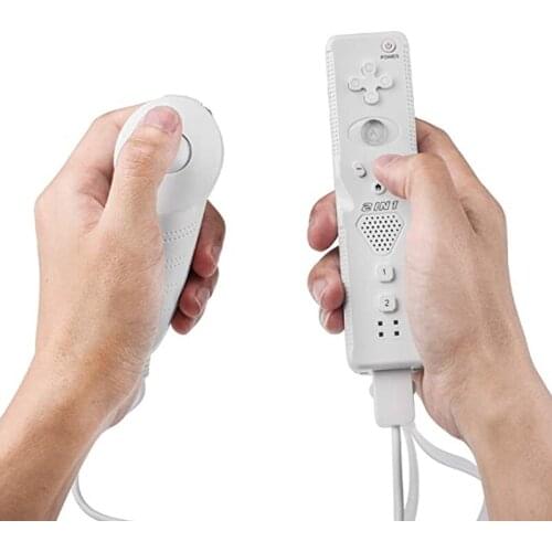 2pcs Built-in Motion Plus Wireless Remote Gamepad Controller For Nintend Wii Nunchuck Wii Remote Controle Wii & Wii U Joystick