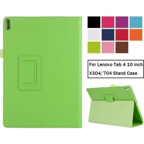 Case for Lenovo TAB 4 10 TB-X304F X304N/L Slim Folding Stand Flip Cover PU Leather Case for Lenovo Tab4 10 Plus X704 Tablet Case