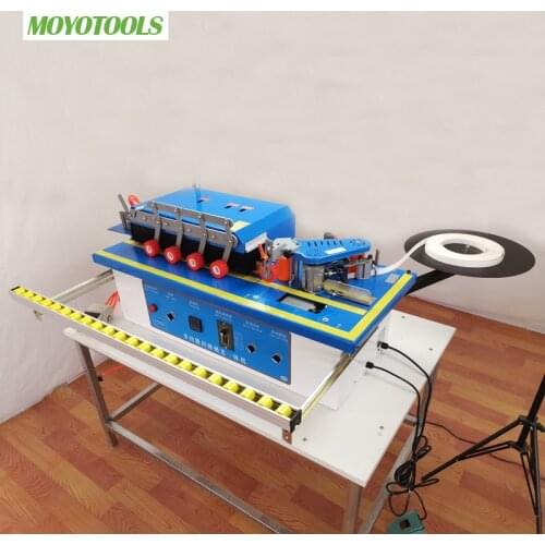 Woodworking edge banding machine 65kg type MY70B with trimming gluing polishing woodworking edge bander trimmer