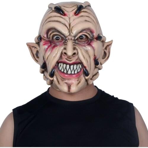 Horror Mask Halloween Fancy Dress Party Terror Dress Up Escape Party Scary Monster Cosplay Costume Props Latex Headgear