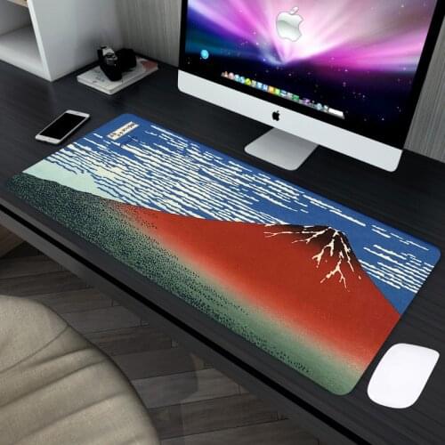 Fuji Mousepad Gaming Mouse Pad Large Mousepad Gamer Computer Mouse Mat 800x300 Big Desk Pad Mat Keyboard Carpet Pink Mousepad