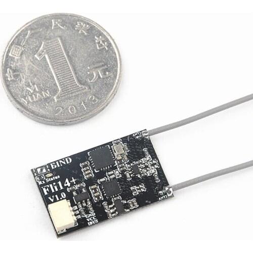 1.7g Fli14+ Fli14 Plus 14CH Mini Receiver Compatible Flysky AFHDS-2A with RSSI Output for FS i6 i10 i6x Turnigy I6S RC Drone