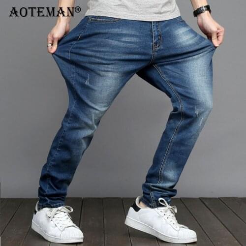 Men Jean Pant Classic Jeans Male Denim Trousers Casual Stretch-fit Pants Plus Size Vintage Mens Clothing Soft Denim Pant LM374