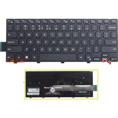 SSEA New US Keyboard For DELL 14 3000 5000 3441 3442 laptop black Keyboard