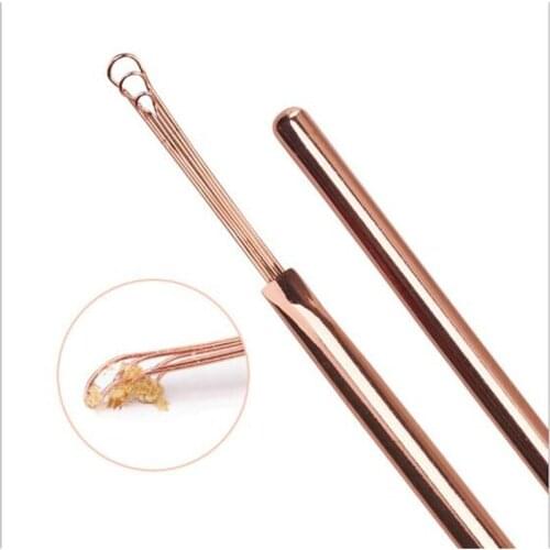 Hot 500Pcs/lot Stainless Steel Ear Pick Cleaner Portable Dig Ear Curette Tools Digging Earpick Cleaner Ear Spoon Ear Health Care