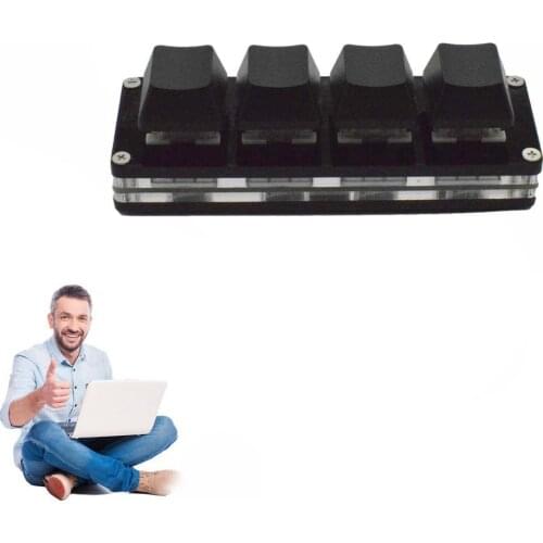 Custom Keyboard Keys Shortcut Keys Multi-step Operation Multi-key In One K4 Mechanical Numeric Keypad