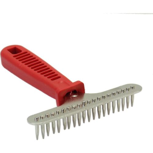 Pet Dog Cat Professional Grooming Long Hair Fur Rake Anti-static Brush Comb Tool