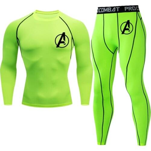 Mens Gym Tights Training Clothes Workout Jogging Sports Set Running Tracksuit Compression Sportswear Suits Rashguard For Men
