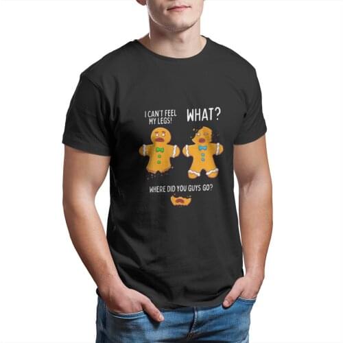 Funny Gingerbread Men Christmas Xmas Cookie Man T-Shirt Essentials Custom wholesale Clothes Funny Kawaii Tees 8097