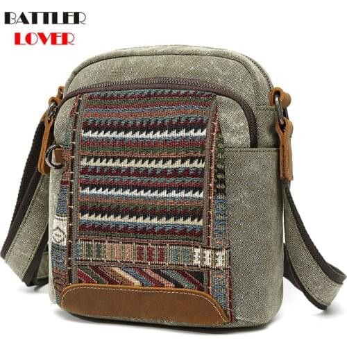 Women Embroidery Crossbody Bags High Quality Canvas Shoulder Purses For Female Classic Messenger Totes Ladies New Bohemian Style