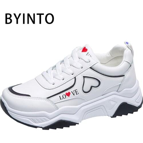 Basket Femme Women Tennis Shoes Height Increasing Chunky Leather Sneakers White Outdoor Women Leisure Sport Shoes Tenis Feminino