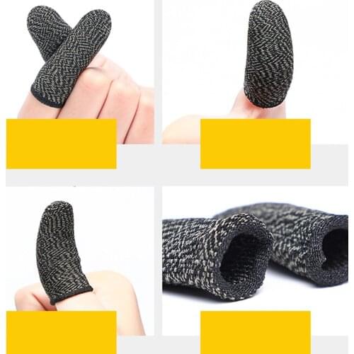1/2/4 Pcs Cellphone/Tablet Non-Slip/Sweat-Proof Breathable Finger Glove Fiber Finger Game Glove Gaming Gloves
