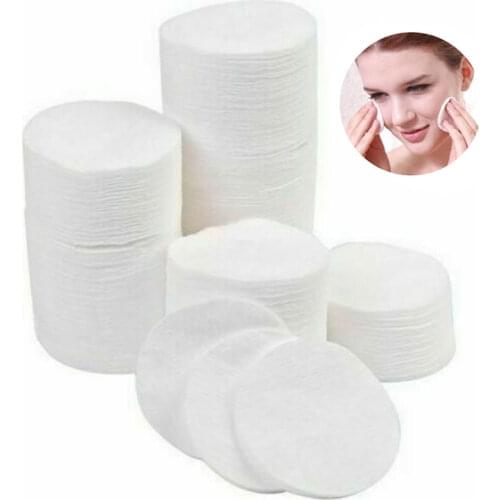 100Pcs/pack Make Up Cosmetic Cotton Pads Wipe Pads Soft Daily Supplies Facial Cotton Makeup Remover Tool Nail Art Cleaning Pads
