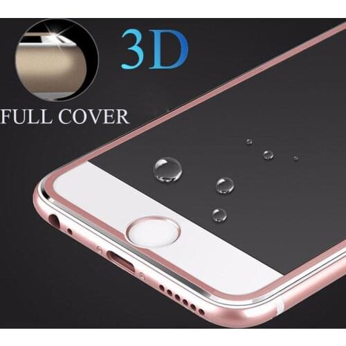 150pcs Titanium Alloy Metal Frame Curved Full Cover Tempered Glass Anti Shock Screen Protector Guard Film for IPhone 7 6s 6 Plus