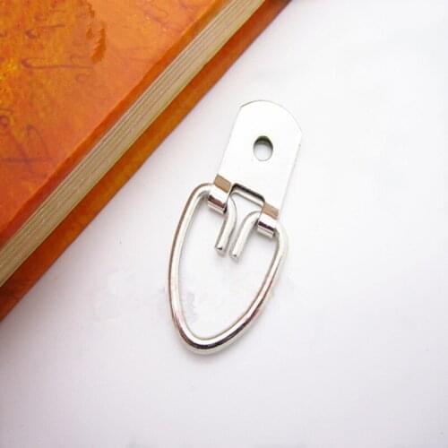 50pcs Frame big D ring picture hangfers silver photo hangers metal frame hanging