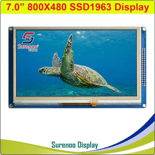 7.0" 7" inch 800*480 SSD1963 TFT Resistive Touch LCD Module Display Screen Panel with PCB Adapter for STM32/51/AVR