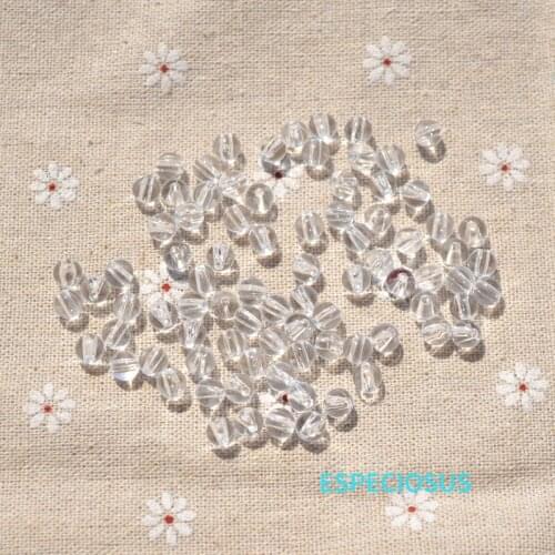 DIY fashion jewelry Accessories Round Shape Spacer Acrylic Measly Beads 6MM Transparent Color Bracelet Making Departments 200pcs