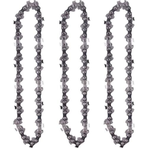 3pcs Mini Chainsaw Chain 4 Inch Chainsaw Household Mini Saw Chain Replacement Portable For Logging And Pruning
