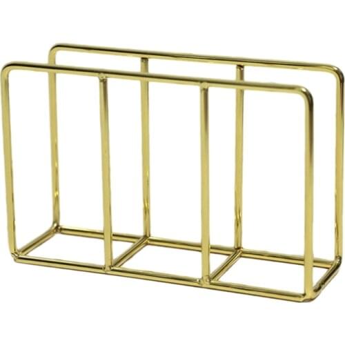 Napkin Holder Metal Freestanding Tissue Dispenser Tabletop Paper Organizer Stand for Kitchen Countertop Dining Table Restaurant