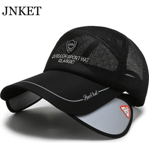 JNKET New Fashion Unisex Mesh Baseball Cap Drawable Sun hat Breathable Baseball Hats Summer Hat Adjustable Snapback Hat Gorras