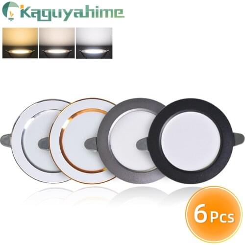 Kaguyahime 10pcs LED Downlight 3000k 4500K 6000K Spot Light 5w 3w Indoor Recessed Lamp AC 220V LED Spotlight Gold Silver Surface