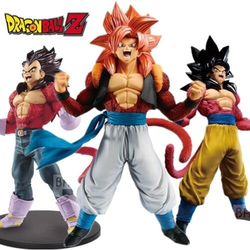 Anime Dragon Ball Doll Model Son Goku Gogeta Majin Broli Son Gohan Vegeta IV Action Figure Toy Decorate Model Christmas Gifts