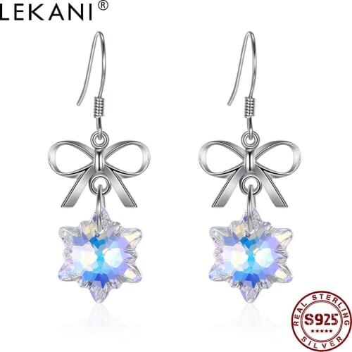Серьги с камнями LEKANI China At AliExpress