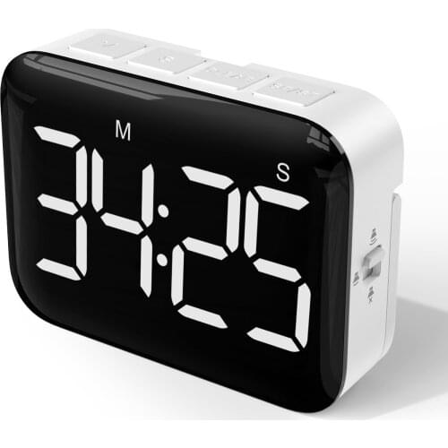 Magnetic Big LCD Digital Timer for Kitchen Cooking Shower Study Stopwatch LED Counter Alarm Clock Manual Electronic Countdown