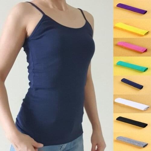 Women Summer Casual Camisoles Womens Tops T-shirt Spaghetti Strap Cropped Vest Female Fashion Synthetic cotton camisole