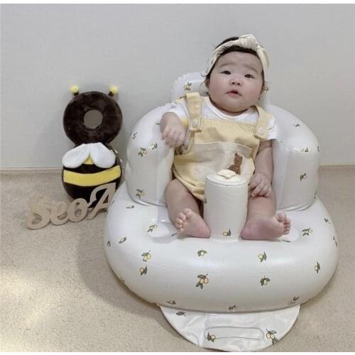 Multifunctional Baby PVC Inflatable Seat Inflatable Bathroom Sofa Learning Eating Dinner Chair Bathing Stool