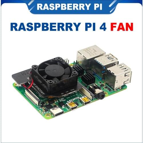 ITINIT R253 Raspberry Pi 4 Model B Argon Mini Fan Module ON/OFF/PWN Switch Controller Copper Heatsinks Cooling Fan