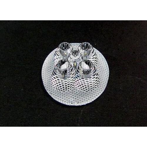 MV-43 High quality LED Optical Lens 5P, PMMA materials, Lens Size: 43X10.5mm, Degree: 30, 45, 60, Bead surface