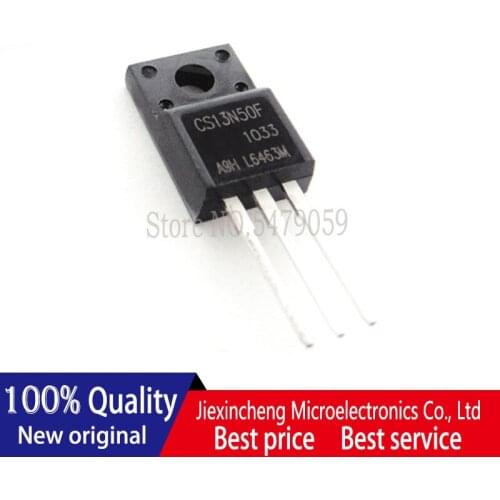 10PCS CS13N50F CS13N50FA9H 13N50 TO-220F 13A 500V MOSFET New original