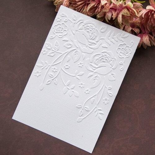 Plastic Embossing Folder Template DIY Scrapbook Photo Album Card Making Decoration Crafts Flower E56C