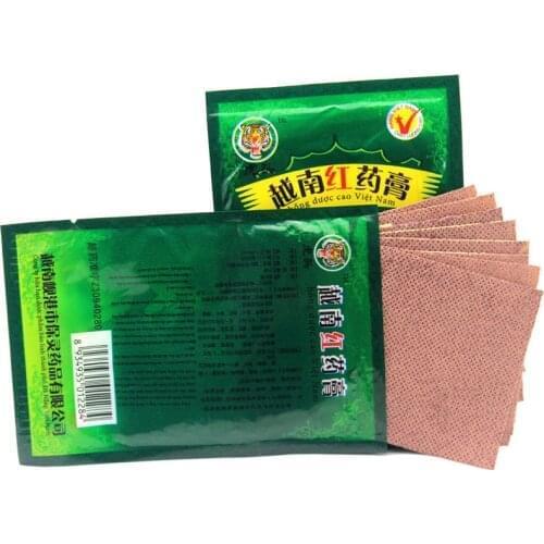 160pcs Vietnam Red Tiger Balm Plaster Creams White Body Neck Back Massager Pain Relief Patch Cream Arthritis Cervical