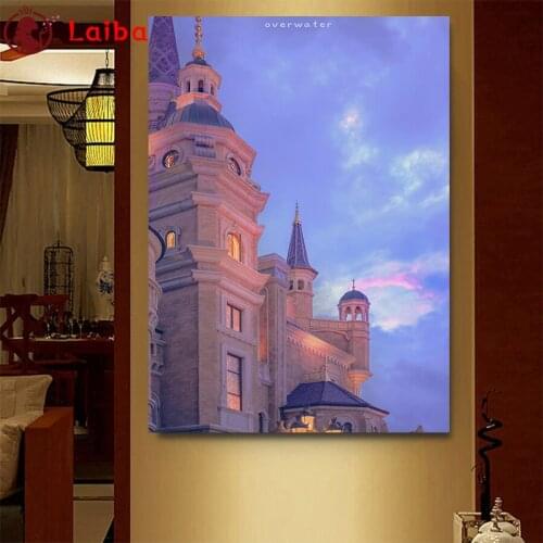 Full Square Diamond Exotic scenery large size Embroidery Sale Gift Handicraft Diamond Painting Cross Stitch Home Decoration