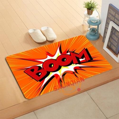 Custom Comic Pop Art Doormat Bath Mats Foot Pad Home Decor Bathroom Mats Door Mat Floor Mat A320#77