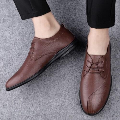 Sapatos men leather for leisure casuales sale man de zapatos black Mens cuero informales shoe fashion mens sports spring sapato
