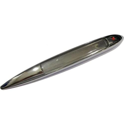 Solar Energy LED Car Auto Sticker Decal Warning Light Taillights Magnetic Shark Gills Safety Precaution