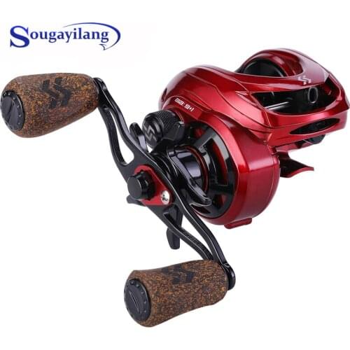 Sougayilang 8 :1 High Speed Baitcasting Reel Max Drag Power 17.6LB 9+1BB Top Quality Fishing Reel Carp Wheel Carretilha Pesca
