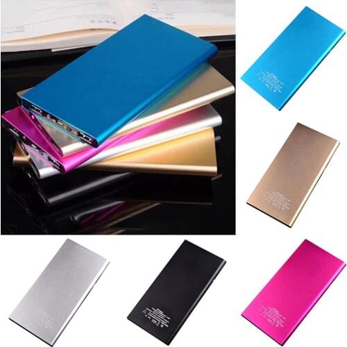 Ultra-thin 20000mah battery Power Bank LED with metal shell for iphone huawei xiaomi samsung phone Quick PD Charge power bank