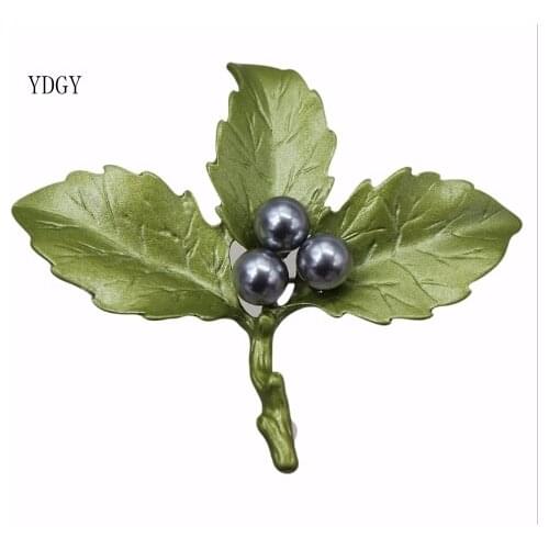 YDGY retro Brooch female green paint Brooch accessories fashion accessories simple temperament Brooch female
