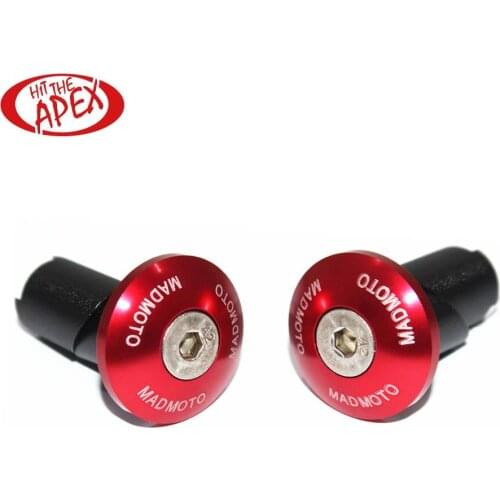 Motorcycle Bar end Plug Grip, Handlebar weights Dampener 22mm 7/8 ", Universal Anti Vibration Handlebar End Plugs